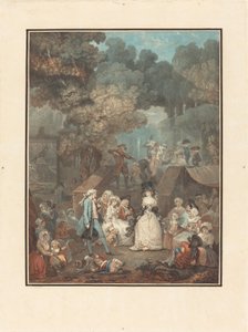 Esküvő a kastélyban alkotó: Philibert Louis Debucourt