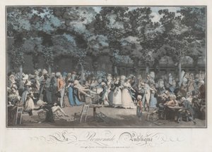 A nyilvános sétány alkotó: Philibert Louis Debucourt