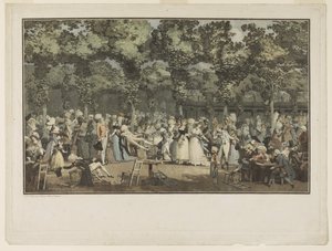 A nyilvános sétány alkotó: Philibert Louis Debucourt