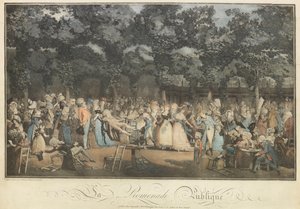 A nyilvános sétány, 1792. alkotó: Philibert Louis Debucourt