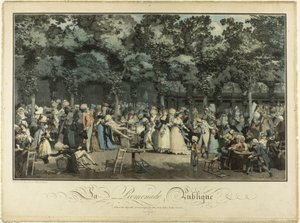 Nyilvános séta alkotó: Philibert Louis Debucourt