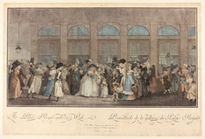 A Palais Royal Galéria sétánya alkotó: Philibert Louis Debucourt