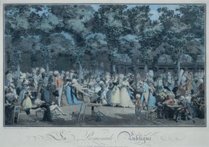 A nyilvános sétány alkotó: Philibert Louis Debucourt