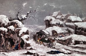 A felborult hintó. Philibert Louis Debucourtnak (1755-1832) tulajdonított lenyomatok. Magángyűjtemény. alkotó: Philibert Louis Debucourt