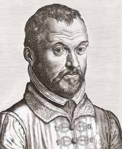 Benito Arias Montano. Portré. (nyomtatás) alkotó: Philip (after) Galle