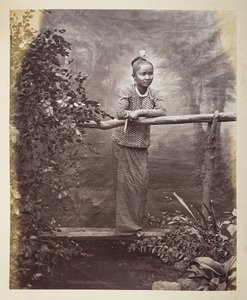 Egy burmai leányzó portréja, fotós: Klier, Philip Adolphe Gladstone Collection