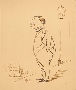 Samuel Bancroft karikatúrája