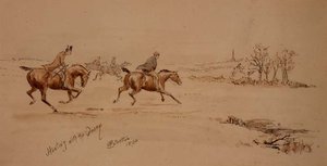 Vadászat a Quornnal alkotó: Philip Eustace Stretton