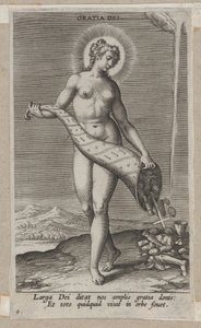 Gratia Dei, a Prosopographia-ból, kb. 1585-90., kb. 1585-90. alkotó: Philip Galle