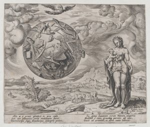 Fáradozásra született ember, A munka és a szorgalom jutalma, 1. tábla, 1572., 1572.