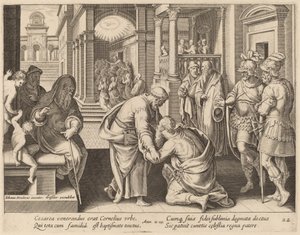 Kornélius Szent Pétert imádja