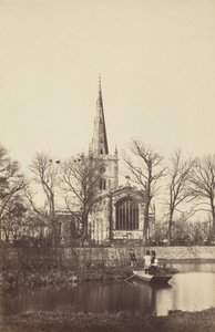 Templom a folyópartról,1850-es évek (fotó) alkotó: Philip Henry Delamotte