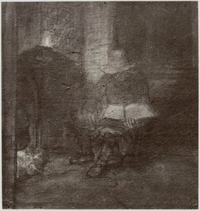 Rembrandt: Egy öreg ember, aki olvas alkotó: Philip Henry Delamotte