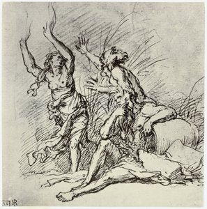 Salvator Rosa, Pan és Syrinx alkotó: Philip Henry Delamotte