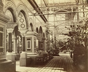 Sydenham: Crystal Palace, bejárat a bizánci udvarba, 1854