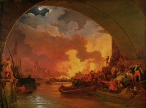A londoni nagy tűzvész, 1797 körül (olaj, vászon)
