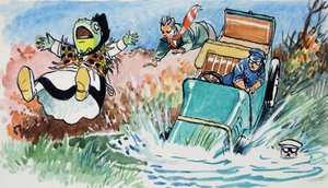 Toad of Toad Hall (gouache, papír) alkotó: Philip Mendoza