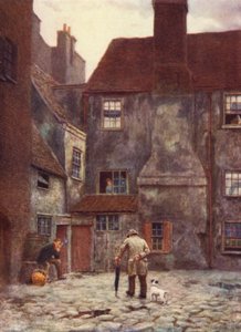 A Queens Head Inn hátsó része, Southwark, 1884 alkotó: Philip Norman