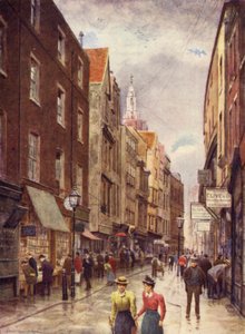 Holywell Street, Strand, nyugat felé néz, 1900 alkotó: Philip Norman