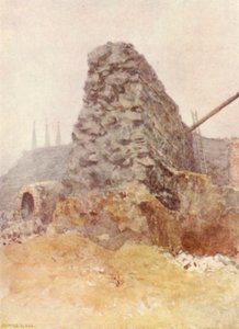 A római fal maradványai, Newgate, 1903 alkotó: Philip Norman