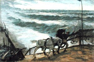 Közeledő vihar (olaj, vászon) alkotó: Philip Richard Morris