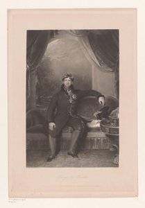 IV. György angol király portréja Az Egyesült Királyság IV. György portréja Negyedik György (cím a tárgyon) alkotó: Philip Thomas