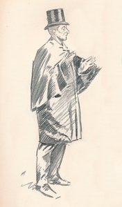 Ólomceruza-vázlat – Phil May, 19. század 1903-1904