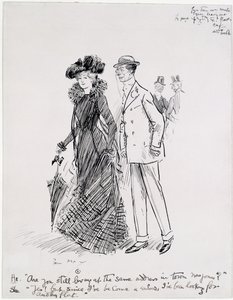 Mrs Jones (toll és tinta papíron) alkotó: Philip William May