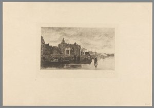 Amszterdam kilátása a Schreierstoren tetejével Le Schreierstoren (eredeti cím) Jacob Maris. Tizenkét táj (sorozat címe) alkotó: Philip Zilcken (signed by artist)