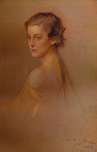 Study Portré of HRH the Duchess of Kent, 1934 1935. Művészek: Fulop László, Philip A de Laszlo.