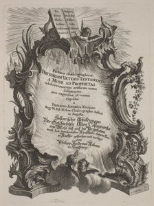 Kalkografikus képek az Ó- és Újszövetség történetéből alkotó: Philipp Andreas Kilian after Various Artists, Johann Michael Wagner