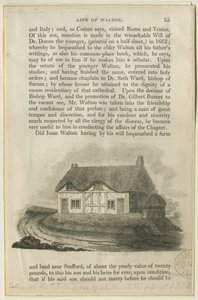 Stafford – Isaac Walton háza: metszet, és [?19. század eleje] (nyomtatás) alkotó: Philipp Audinet