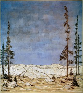 Hegyi táj, (téli táj) alkotó: Philipp Bauknecht