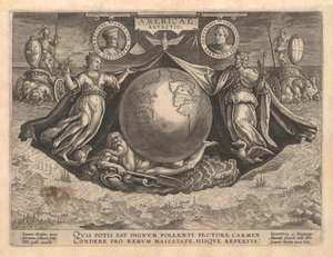 Amerika Revetio borítója, 1591