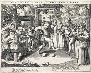 Tojástánc, c. 1580. alkotó: Philipp Galle