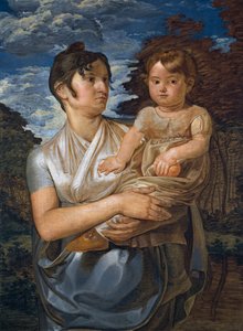 A művész felesége és fiatal fiuk alkotó: Philipp Otto Runge