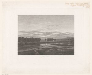 Kilátás az Elbára Abend an der Elbe alkotó: Philipp Veith