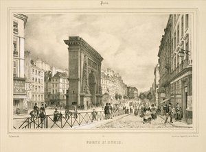 Porte St Denis alkotó: Philippe (after) Benoist
