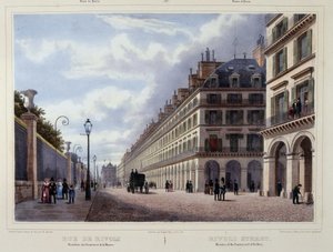 Rue de Rivoli - a „Séta Párizsban és környékén” című részben, Jacottet és Benoist, szerk. Gihaut alkotó: Philippe Benoist