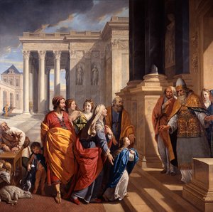A Boldogságos Szűz Mária bemutatása, 1639-1640. alkotó: Philippe de Champaigne