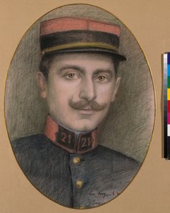 A 21. gyalogezred őrmestere (pasztell, papír) alkotó: Philippe Galard