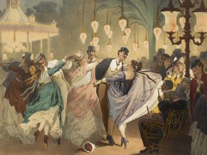 Működés közbeni modormúzeum: A Mabille-i keringő, Gustave Barry metszete