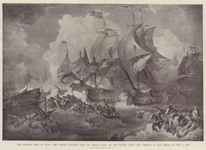 A dicsőséges június elseje, a britek által a francia flotta felett aratott győzelem Earl Howe parancsnoksága alatt 1794. június 1-jén