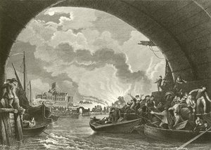 A londoni nagy tűzvész alkotó: Philippe Jacques de Loutherbourg