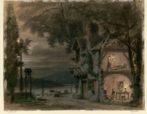 Giuseppe Verdi Rigoletto című operájának díszletterve. Párizs, Theatre National de l