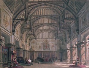 Színpadi díszlet William Shakespeare „VIII. Henrik” című drámájának III. felvonásához, 1882