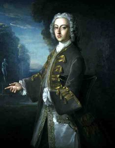 Cosmo George, Gordon 3. hercegének portréja (olaj, vászon) alkotó: Philippe Mercier