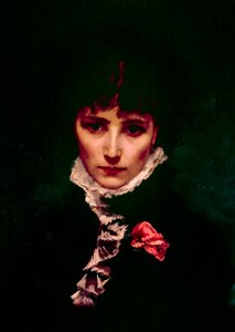 Sarah-Henriette Bernard komikus portréja Sarah Bernhardtnál (1844-1923) Részlet. Philippe Parrot (1831-1894) festménye 19. századi Párizs, francia vígjáték alkotó: Philippe Parrot