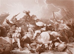 Bosworth Field-i csata, A.H. Payne metszete (litho)