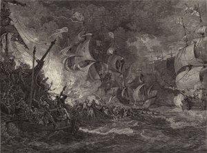 A spanyol Armada veresége (metszet)